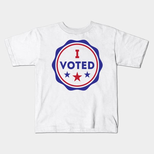I Voted Kids T-Shirt by Rise And Design